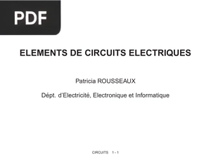 Elements de Circuits Electriques