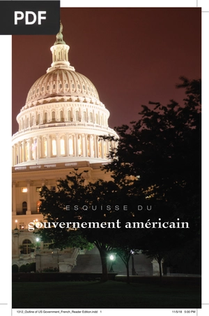 Esquisse du Gouvernement Américain