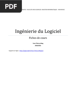 Ingénierie du Logiciel
