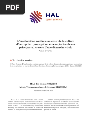 L’Amélioration Continue au CœUr de la Culture d’Entreprise