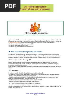 L’Etude de marché