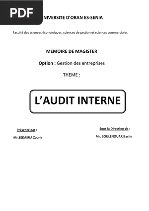 L’Audit Interne