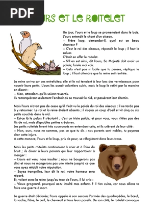 L'Ours Et Le Roitelet