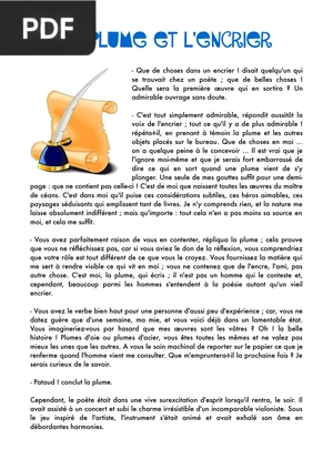 La Plume Et L'Encrier