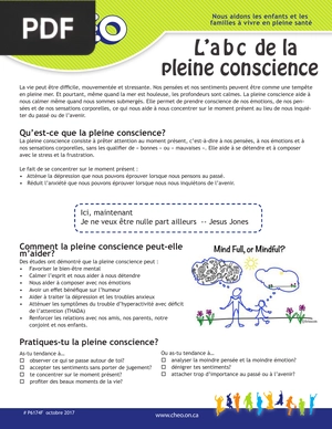 L’a b c de la pleine conscience