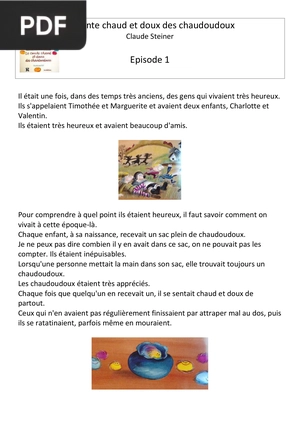 Le conte chaud et doux des chaudoudoux