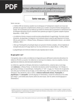 Les Médecines Alternatives et Complémentaires