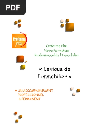 Lexique de l'immobilier