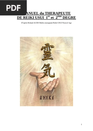 Manuel du Therapeute Reiki 1 - 2