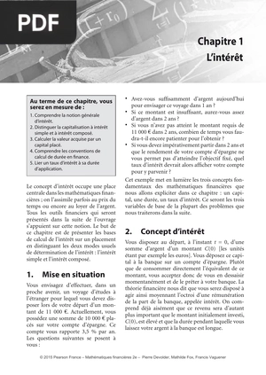 Mathématiques financières