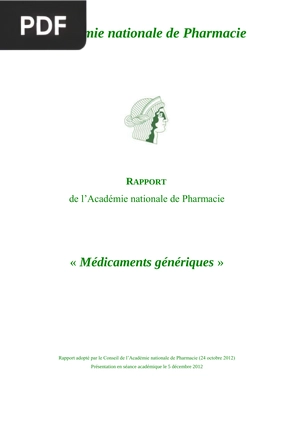Médicaments génériques