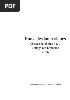 Nouvelles fantastiques
