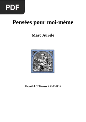 Pensées pour moi-même