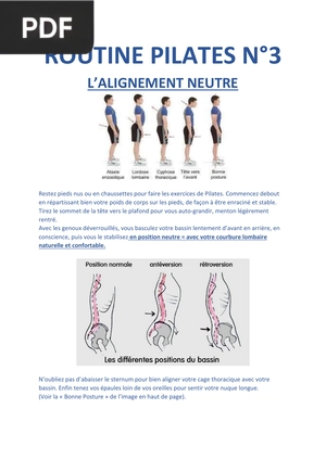 Routine Pilates - L’Alignement Neutre