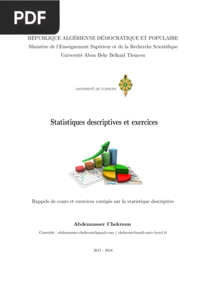 Statistiques descriptives et exercices