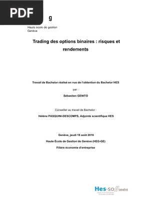 Trading des options binaires - Risques et rendements