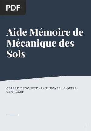 Aide Mémoire de Mécanique des Sols