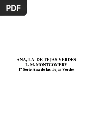 Ana, la de tejas verdes