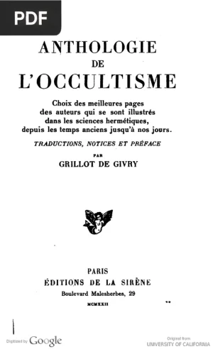 Anthologie de l'Occultisme
