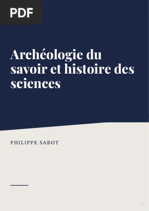 Archéologie du savoir et histoire des sciences