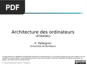 Architecture des ordinateurs