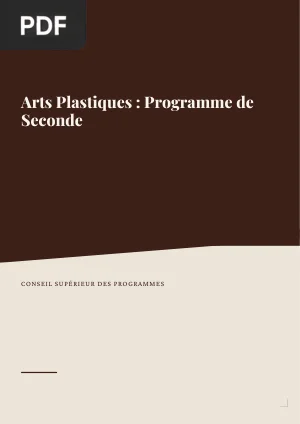 Arts plastiques : programme de seconde
