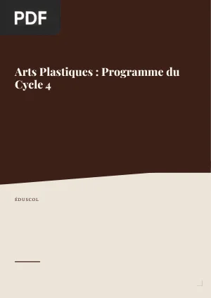 Arts plastiques : programme du cycle 4