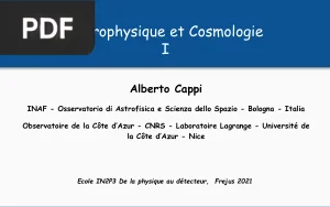 Astrophysique et cosmologie