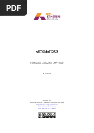 Automatique : Systèmes Linéaires Continus