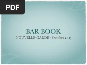 BAR BOOK Nouvelle-Garde