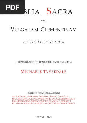 Biblia Sacra Vulgata (Bible Vulgate Clémentine)