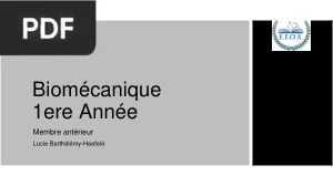 Biomecanique du membre anterieur du cheval