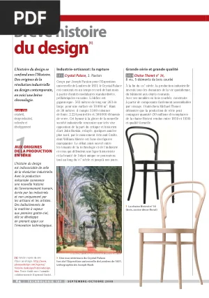 Brève histoire du design