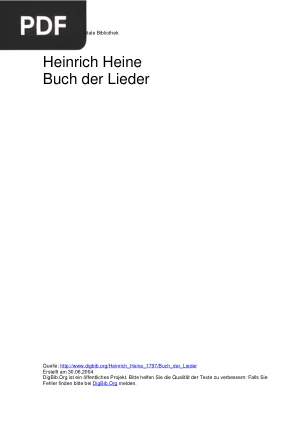 Buch der Lieder