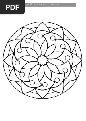 Cahier de mandalas à imprimer pour l'autonomie