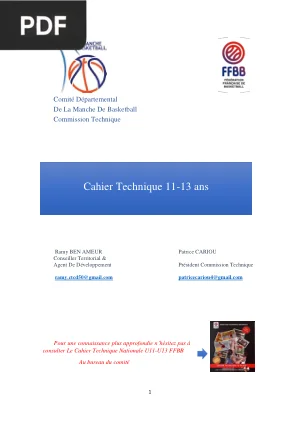 Cahier technique 11-13 ans