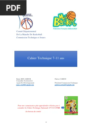 Cahier technique 7-11 ans
