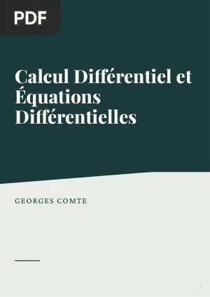 Calcul Différentiel et Équations Différentielles