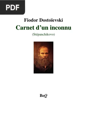 Carnet d’un inconnu (Le Village de Stépantchikovo)