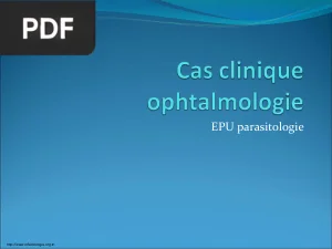 Cas Clinique en Ophtalmologie : Kératite