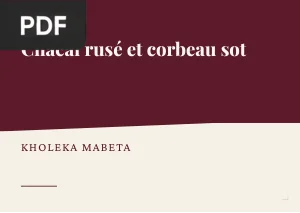 Chacal rusé et corbeau sot