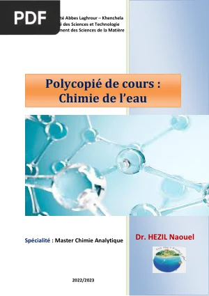 Chimie de l'eau