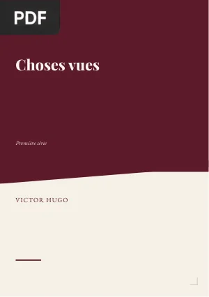 Choses vues. Première série