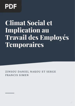 Climat Social et Implication au Travail des Employés Temporaires