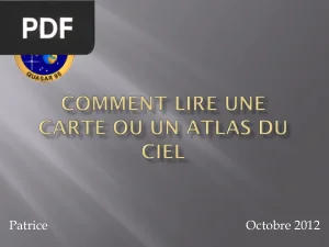 Comment lire une carte ou un atlas du ciel