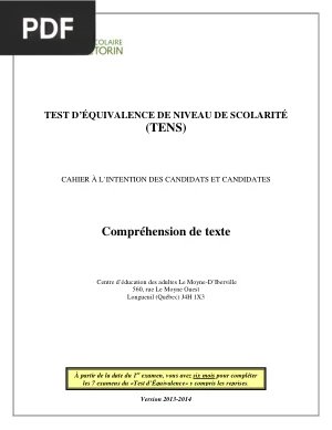 Compréhension de texte
