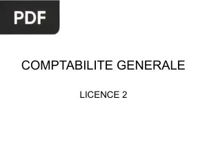 Comptabilité Générale - Licence 2
