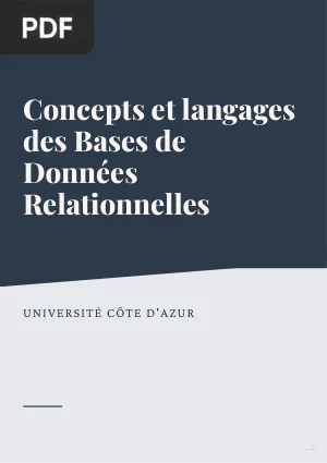 Concepts et langages des Bases de Données Relationnelles