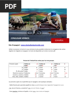 Conjugar verbos - Livret de memorisation