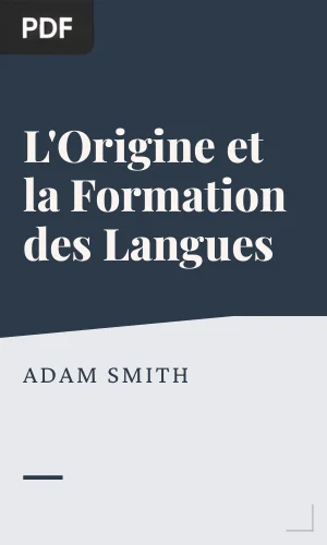 Considérations sur l'Origine et la Formation des Langues